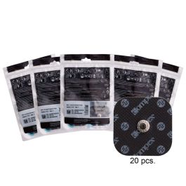 Compex Electrodos Easy Snap de 2 x 4 pulgadas para estimuladores musculares  Edge, Performance, Sport Elite, color azul, 2 unidades (paquete de 1)