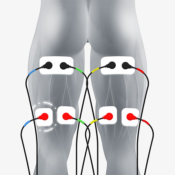 Compex TENS/HEAT Knee Wrap - TENS Unit for Knee Pain