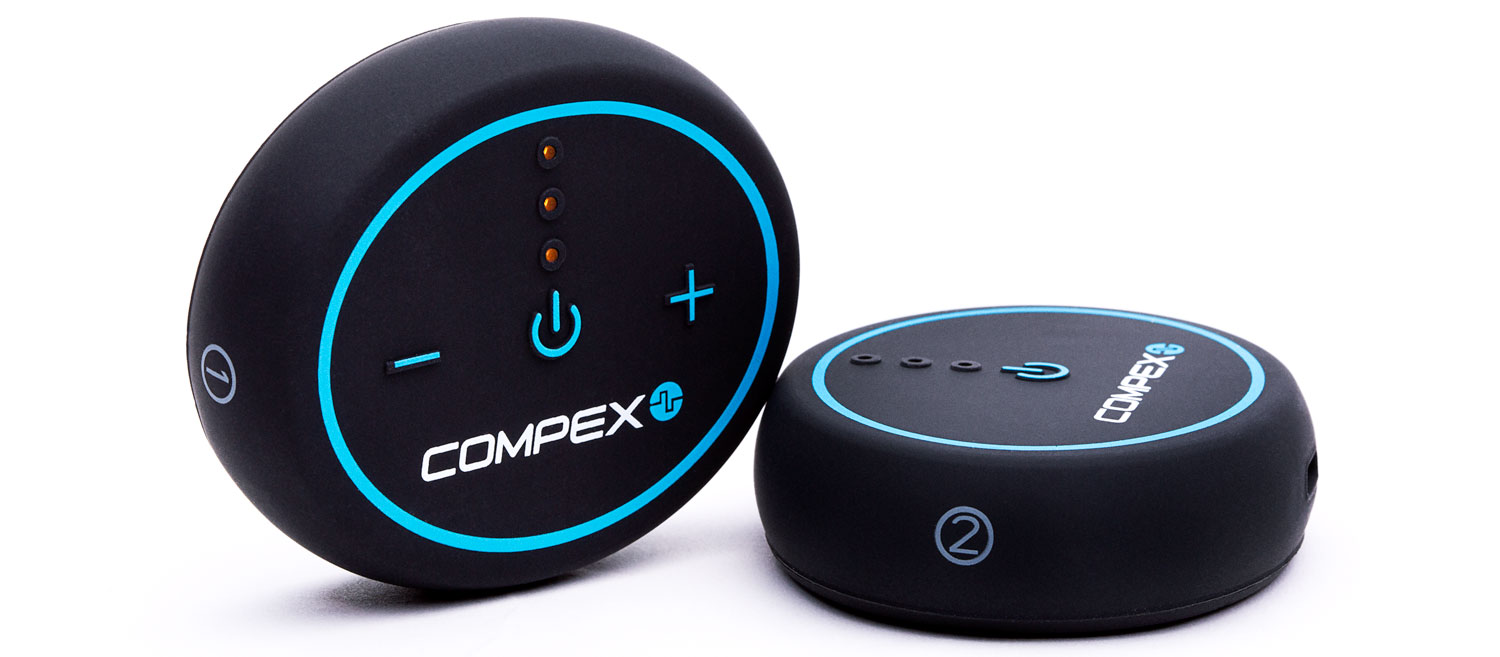Compex Wireless USA 2.0 Muscle Stimulator w/TENS Bundle Kit: Electric  Muscle Stimulation Machine (EMS), 16 Snap Electrodes, 10 Programs, Wireless  PODs